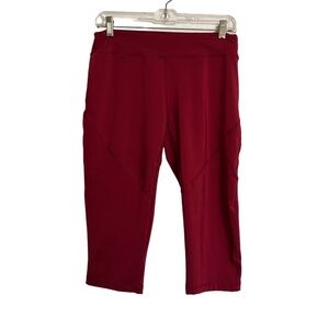 Crivit‎ Pants Medium 8/10 Red Capri m Active Stretch